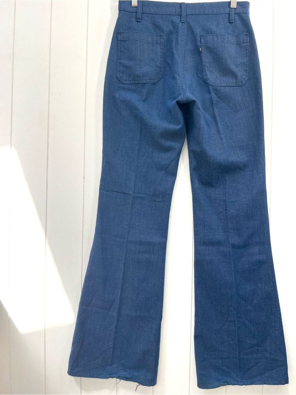 Vintage 1970s Levis Fresh Produce Carrot Tab Denim Bells Flare RARE Collectible - Picture 4 of 11